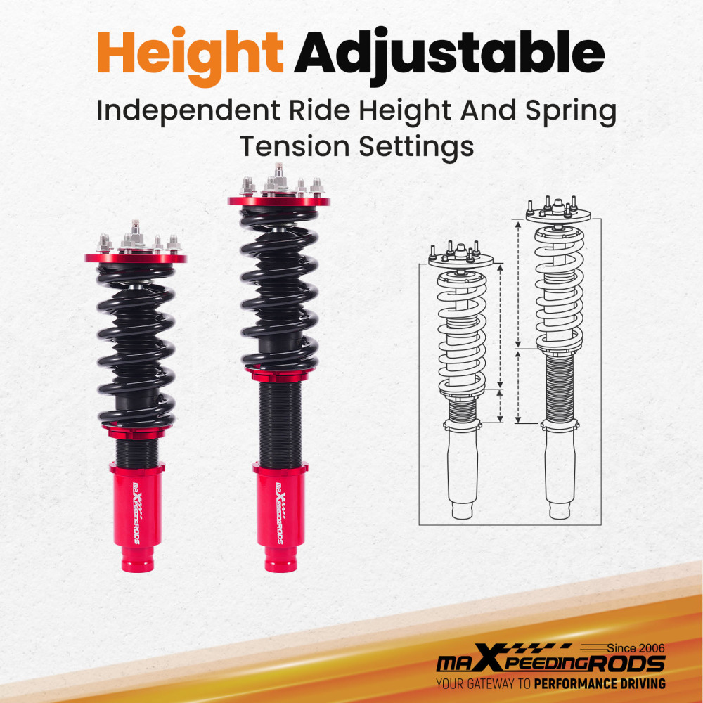 Coilovers Suspension Shocks compatible for Honda Accord VIII CP 2008-12 3.5 2.4 2.0 i-VTEC