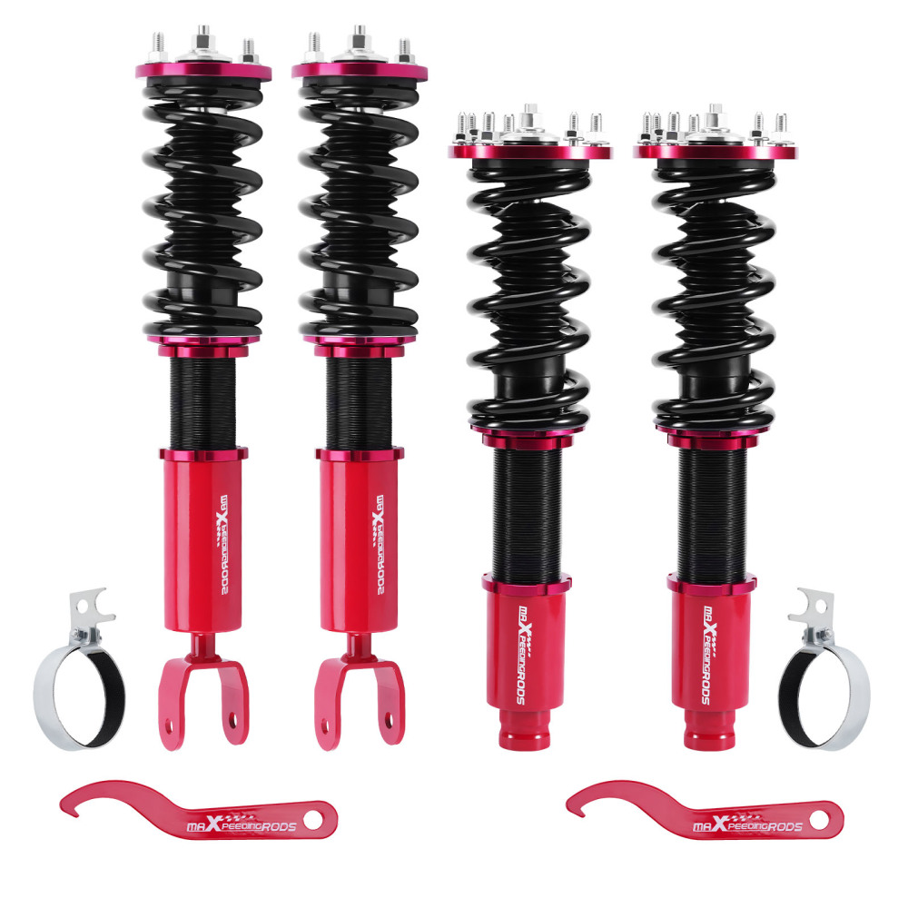 Compatible for Honda Accord 2008-2012 Coilovers Suspension Kit RedLowering Kit