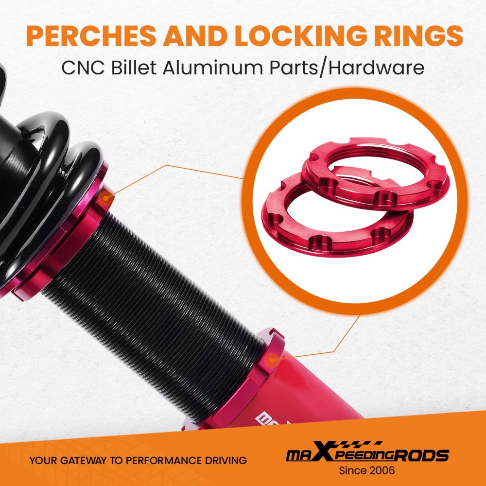 Compatible for Honda Accord 2008-2012 Coilovers Suspension Kit RedLowering Kit