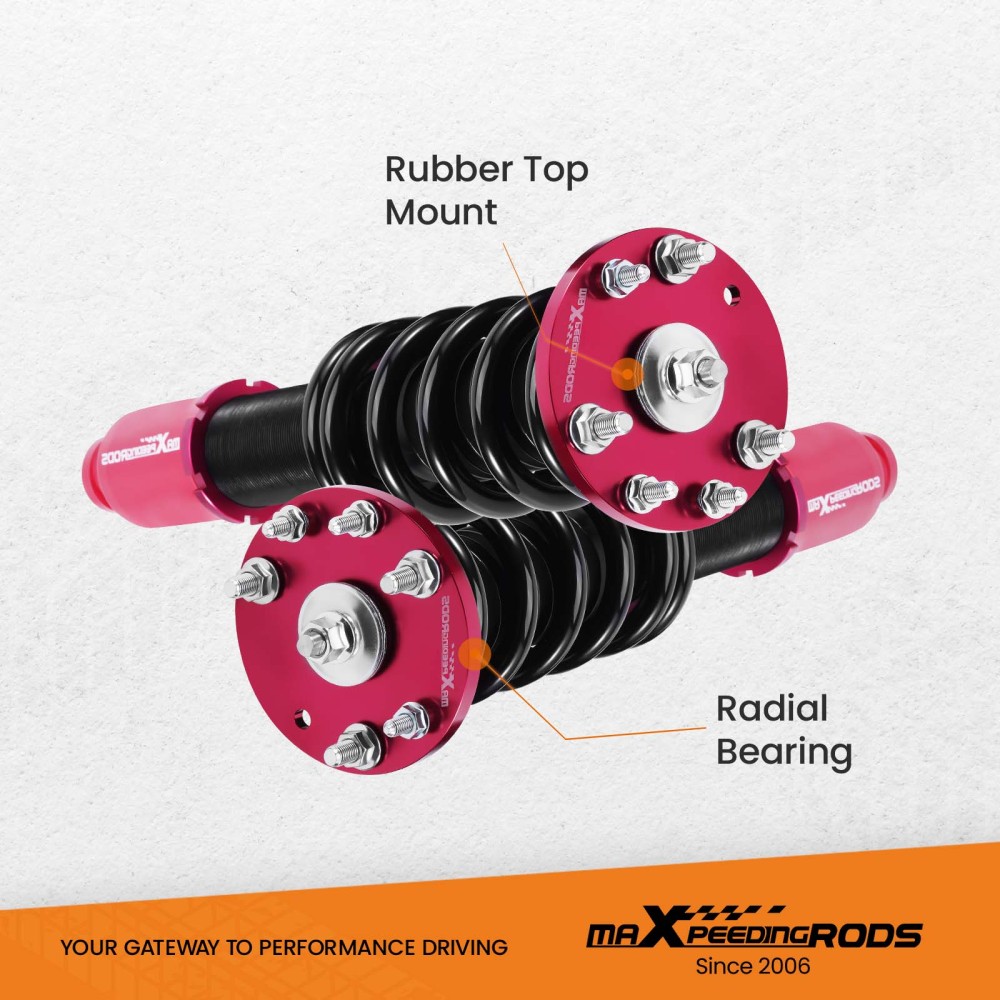 Compatible for Honda Accord 2008-2012 Coilovers Suspension Kit RedLowering Kit