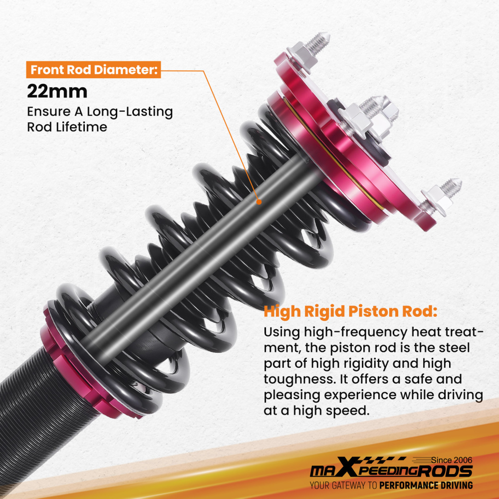 Coilover Lowering KitAdjustable Rear Camber Arms compatible for Honda Accord 2018-2022