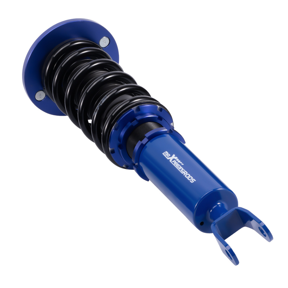 Compatible for Honda Accord 1990 - 1997 compatible for Acura CL 1997 - 1999 Adjustable Height Complete Coilover Kit Blue Coilovers Lowering Kit
