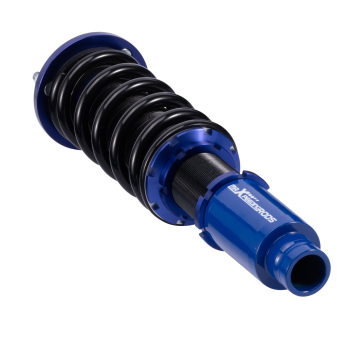 Compatible for Honda Accord 1990 - 1997 compatible for Acura CL 1997 - 1999 Adjustable Height Complete Coilover Kit Blue Coilovers Lowering Kit