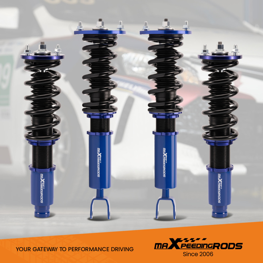 Compatible for Honda Accord 1994-1997 compatible for Acura CL 97-99 Adj. Height Shock Strut Coilovers Blue lowering kit