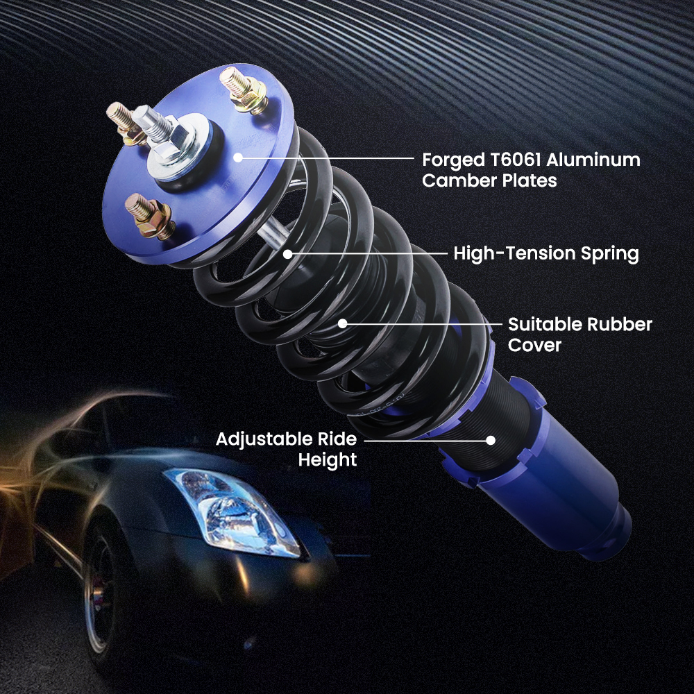 Height Adjustment Coilovers Suspension compatible for Honda Accord DX/EX/LX CD5 CD7 94-97