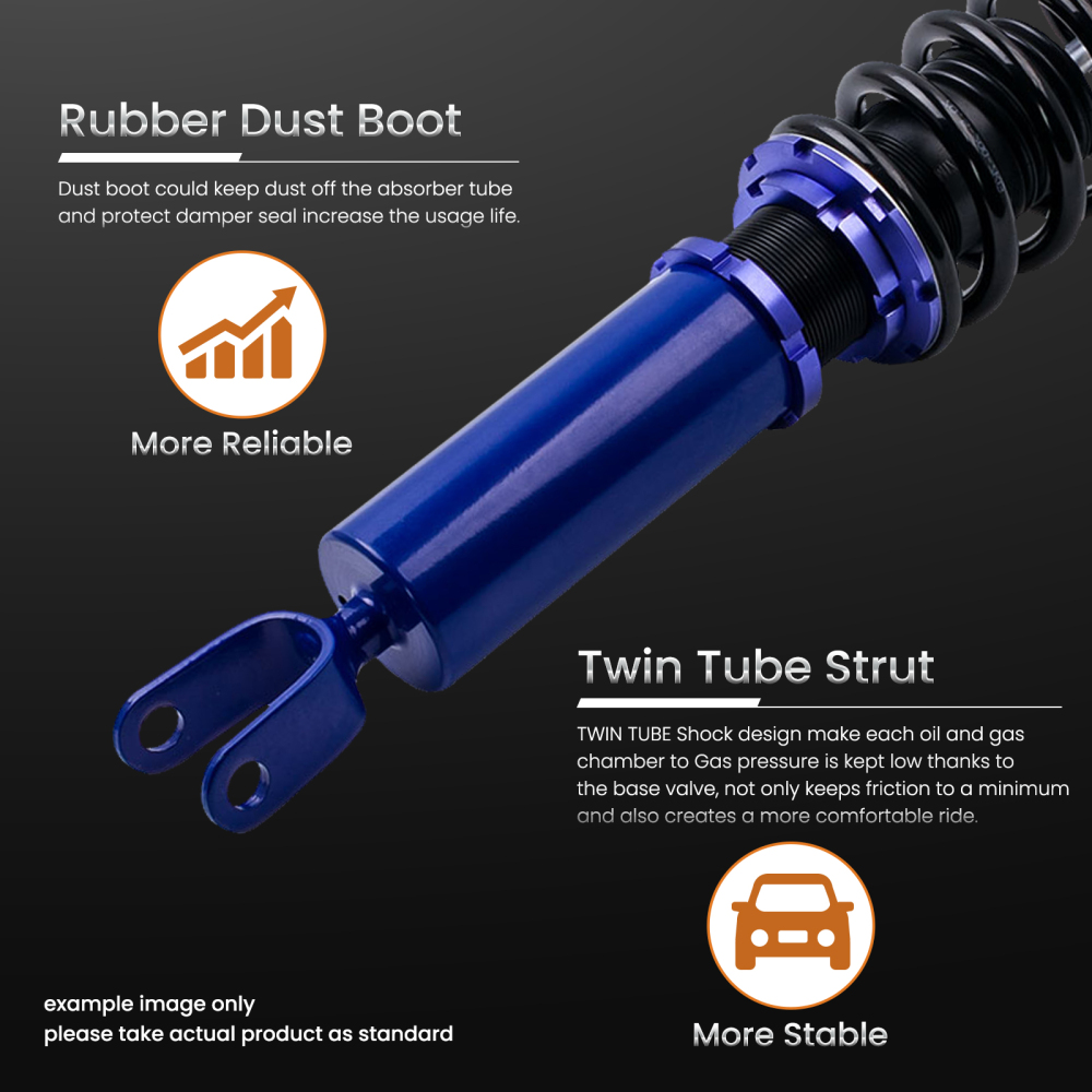 Height Adjustment Coilovers Suspension compatible for Honda Accord DX/EX/LX CD5 CD7 94-97