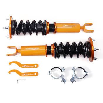 24 Way Adjustable Coilover Coilover compatible for Honda Accord CL 1997-1999 Shock Absorber