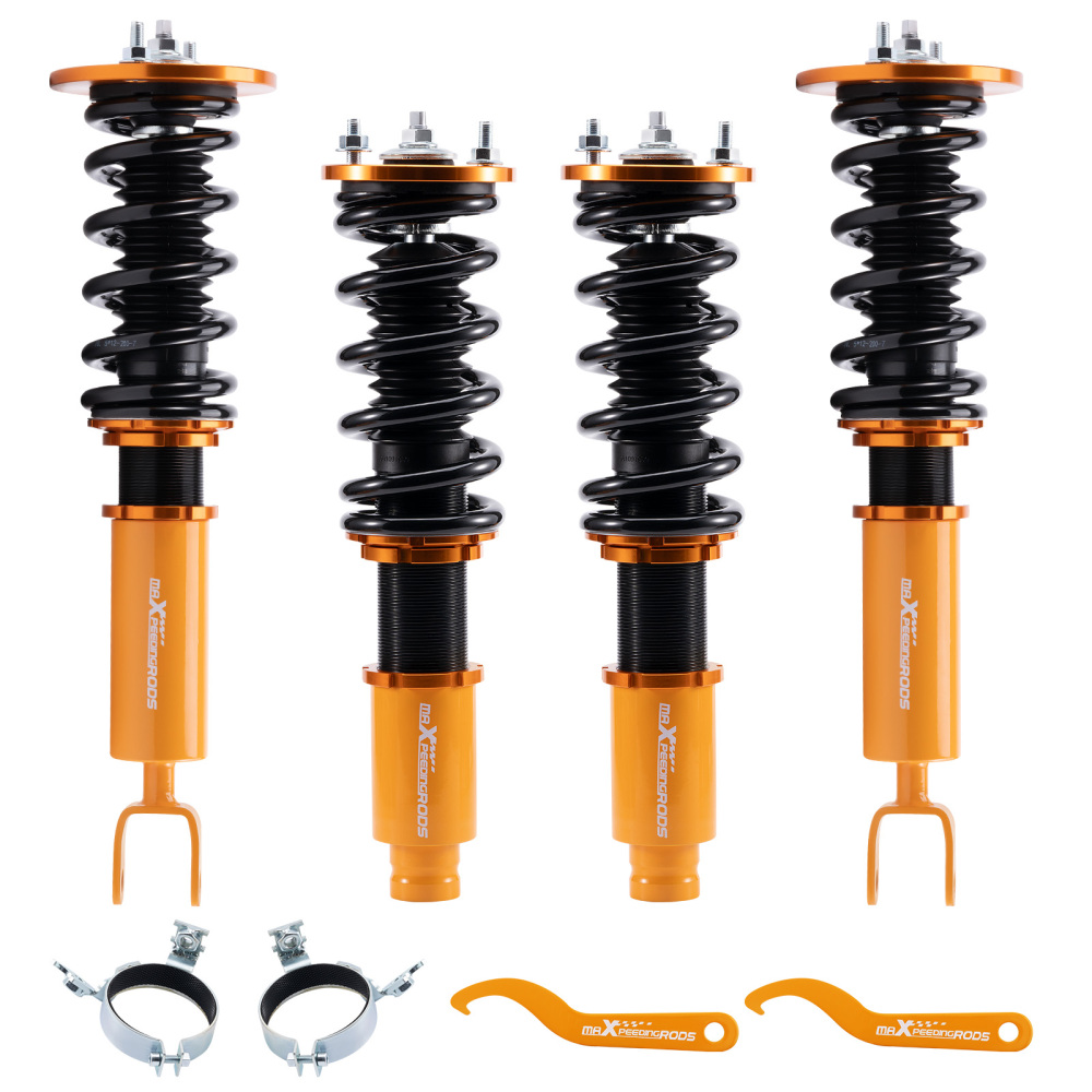 Compatible for Honda Accord 1994 - 1997 Shock Absorbers Struts Full Set Coilovers Suspension Kit lowering kit