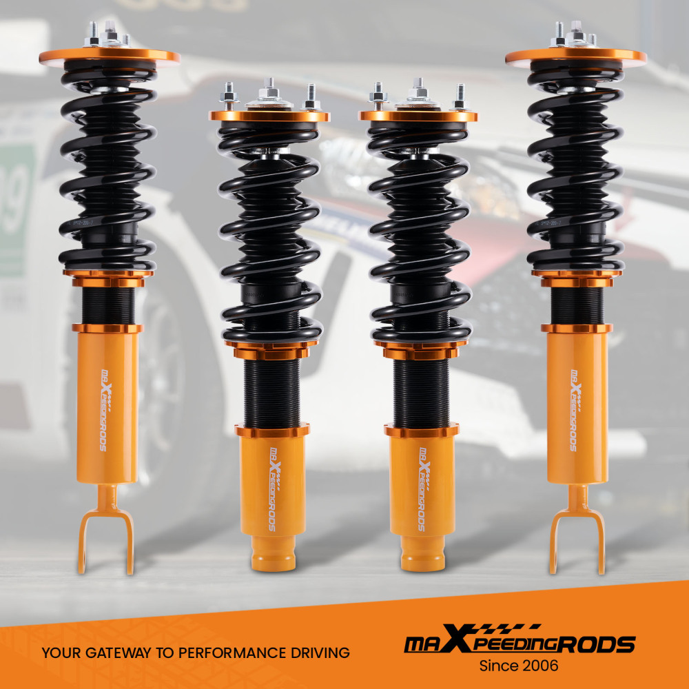 Compatible for Honda Accord 1994 - 1997 Shock Absorbers Struts Full Set Coilovers Suspension Kit Lowering Kit