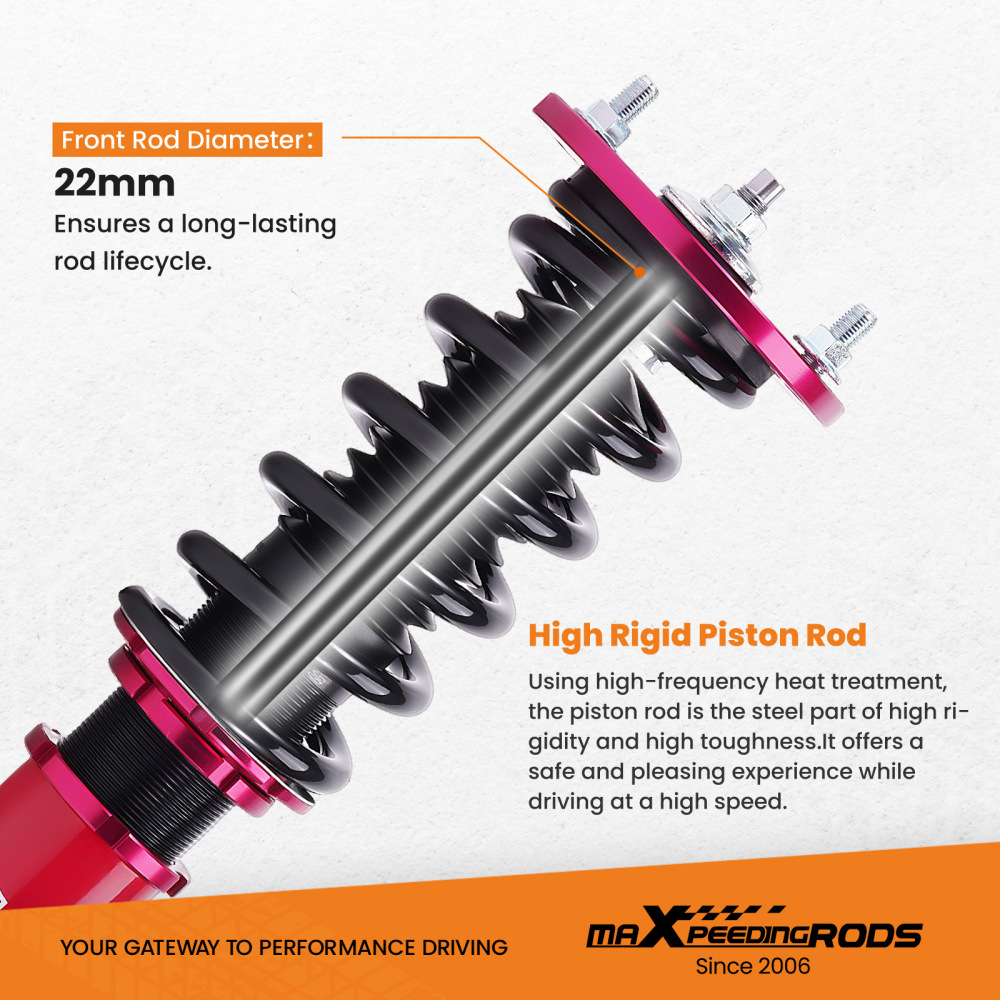 Compatible for Honda Accord 94-97 compatible for Acura 97-99 CB CD Adj Height Shocks Racing Coilovers lowering kit