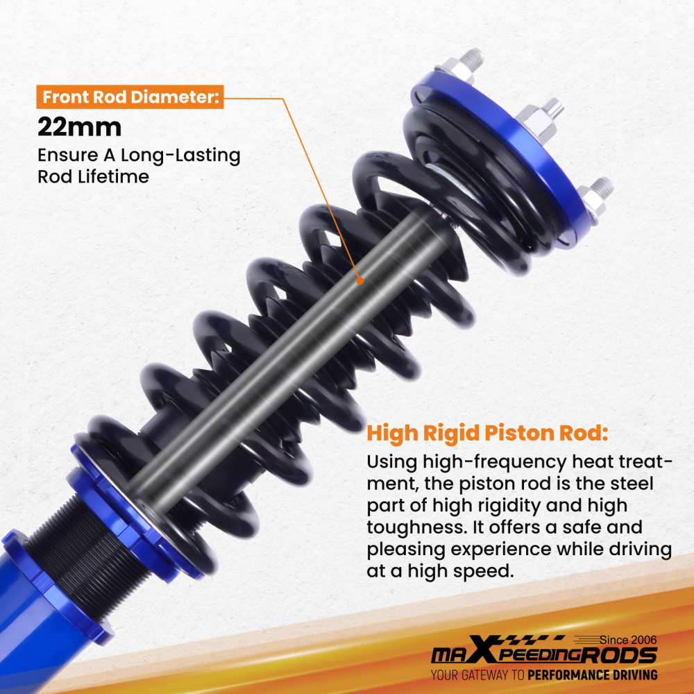 1998 - 2003 compatible for Honda Accord compatible for Acura Adjustable Coilovers Suspension Kit