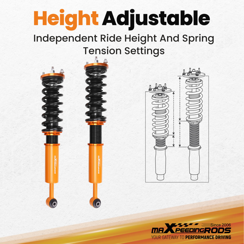Damper Adjustable Coilovers compatible for Honda Accord MK6 CG 1998-2002 compatible for Acura TL CL II
