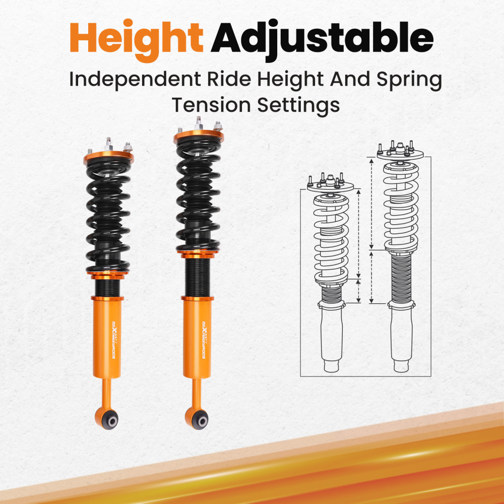 1998-2002 Compatible for Honda Accord Coilovers Spring Struts Shock Absorber Lowering Kit