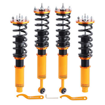 Compatible for Honda Accord 1999 - 2003 compatible for Acura TL 2001 - 2003 compatible for Acura CL Adjustable Damper Coilovers Kit 1998 - 2002 Lowering Kit