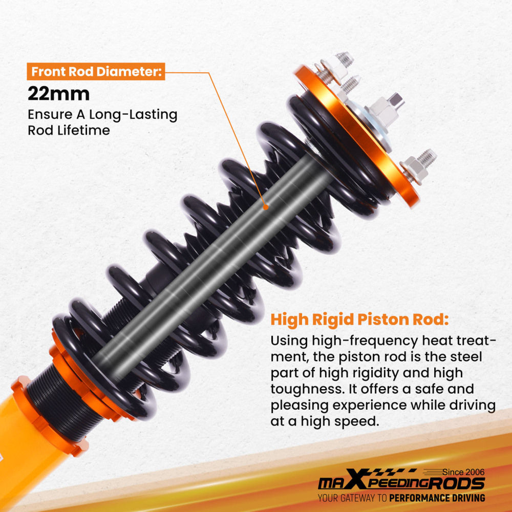 Coilover Suspension Compatible for Honda Accord 98-02 compatible for Acura 99-03 Adjustable Heihgt SPT
