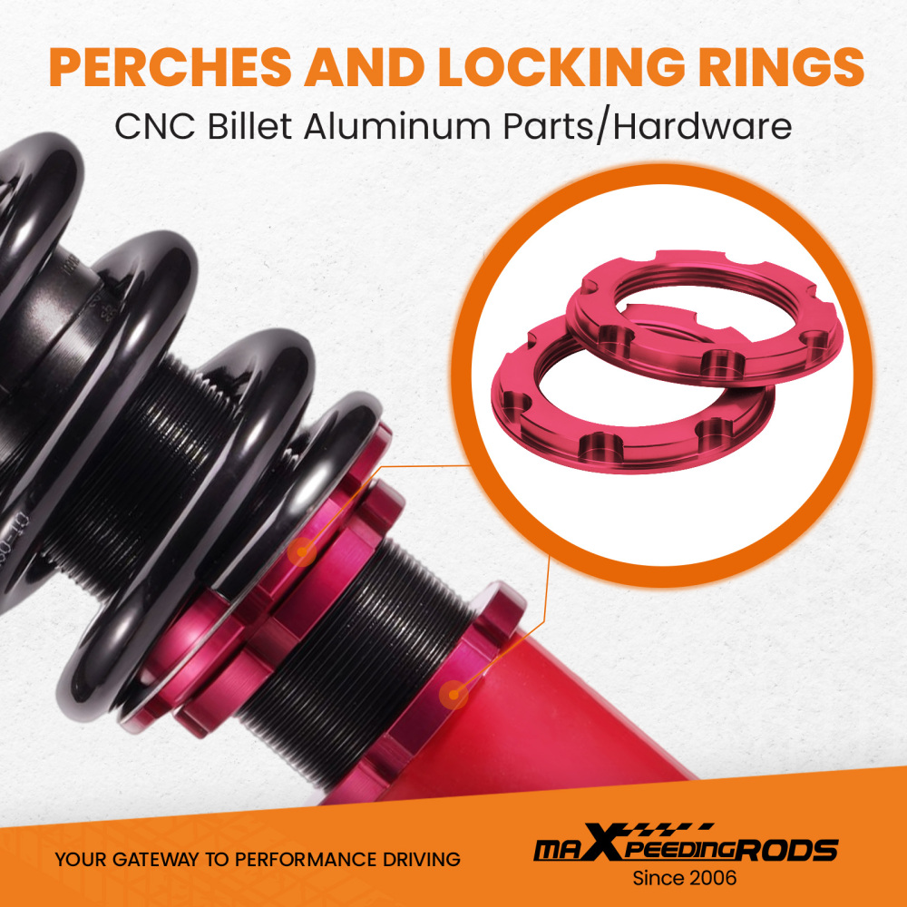 Compatible for Honda Accord 98-02 99-03 compatible for Acura TL 01-03 CL Adj. Damper Performance Coiloverslowering kit