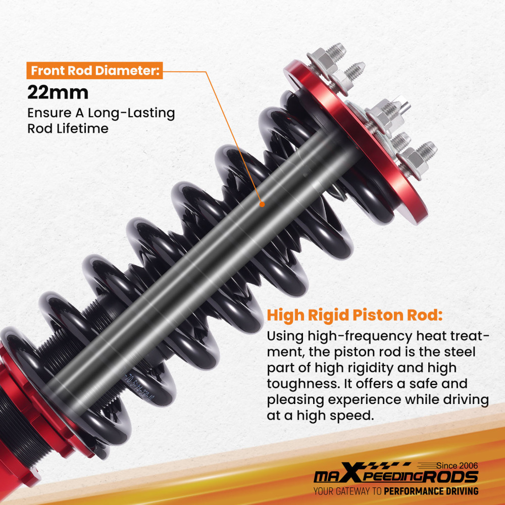 1998-2002 compatible for Honda Accord 1999 - 2003 compatible for Acura TL Suspension Kit Full Coilovers Struts Shock