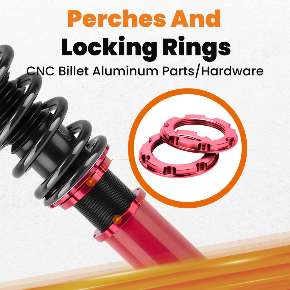 Adjustable Shock Coilovers Lowering Kit compatible for Honda Accord 98-02 CG compatible for Acura TL 99-03