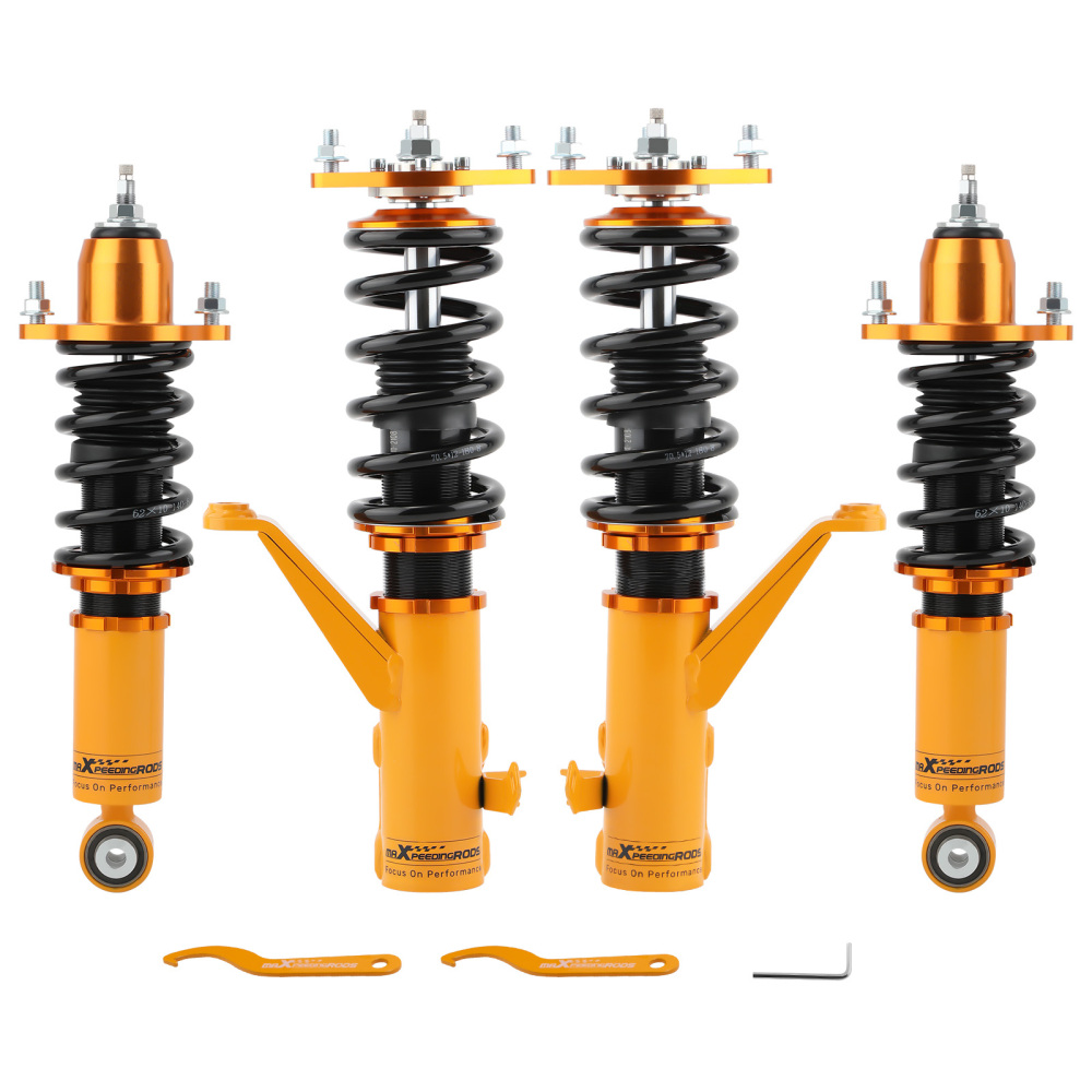 Compatible for Honda Integra DC5 2001-2006 compatible for Acura RSX 24 Ways Adjustable Damper Coilover Kit Lowering Kit