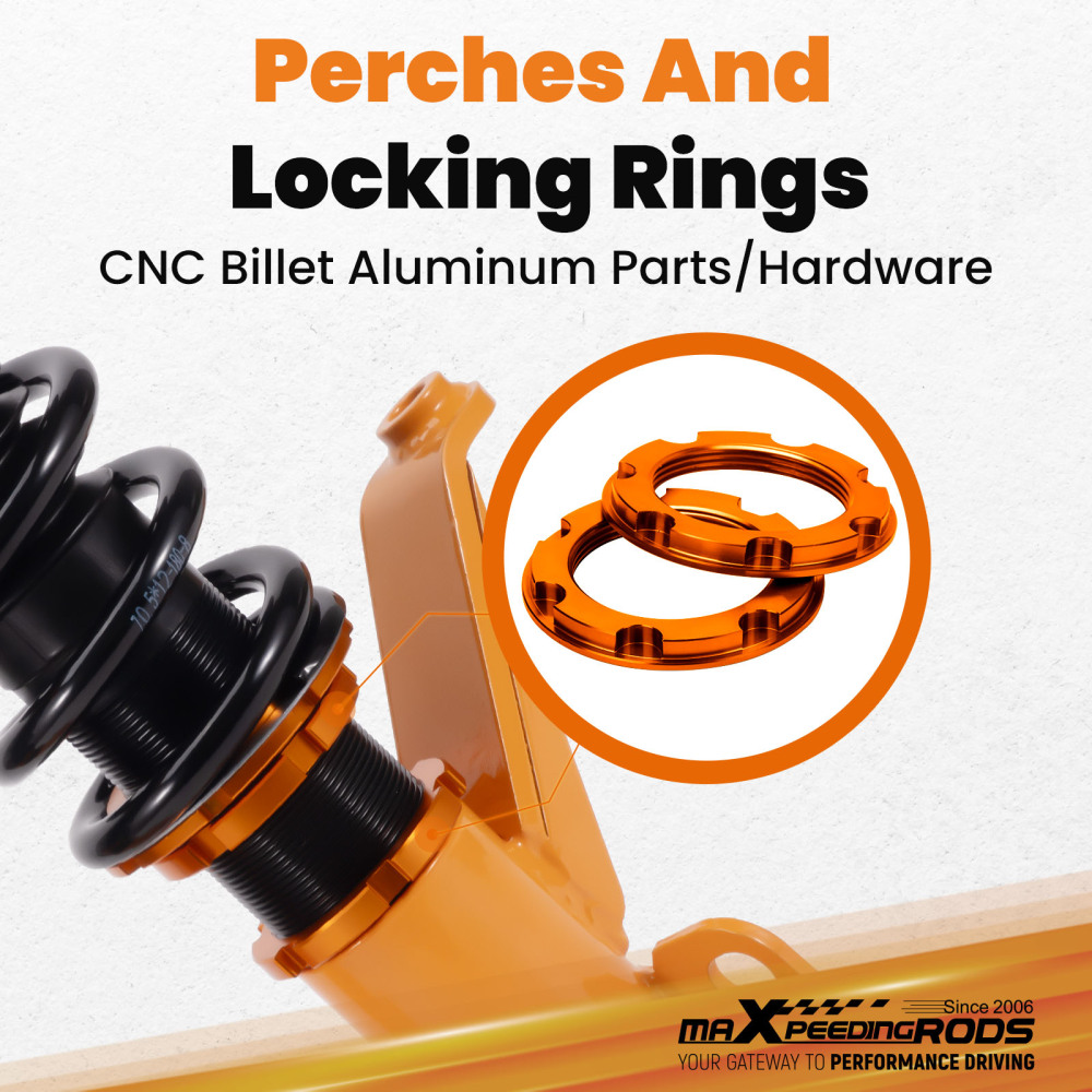 Compatible for Honda Integra DC5 2001-2006 compatible for Acura RSX 24 Ways Adjustable Damper Coilover Kit Lowering Kit