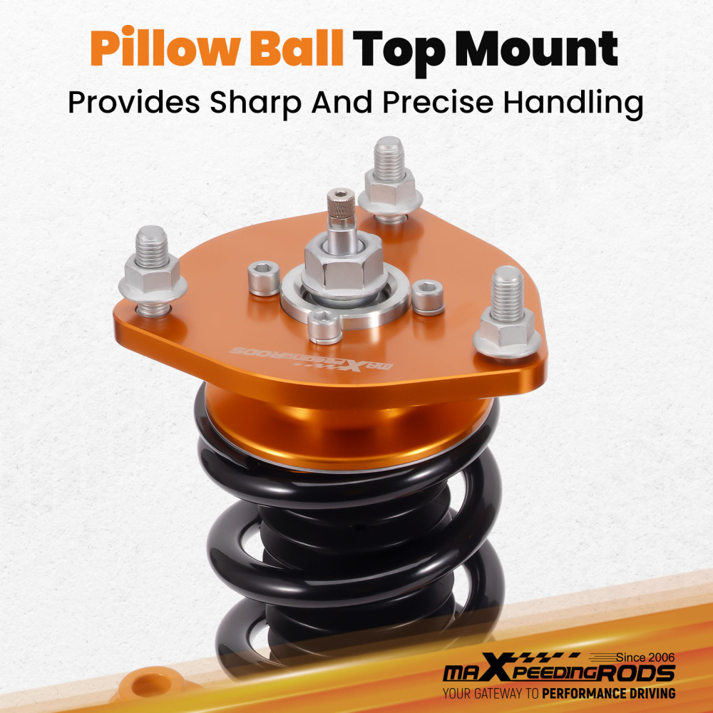 Compatible for Honda Integra DC5 2001-2006 compatible for Acura RSX 24 Ways Adjustable Damper Coilover Kit Lowering Kit