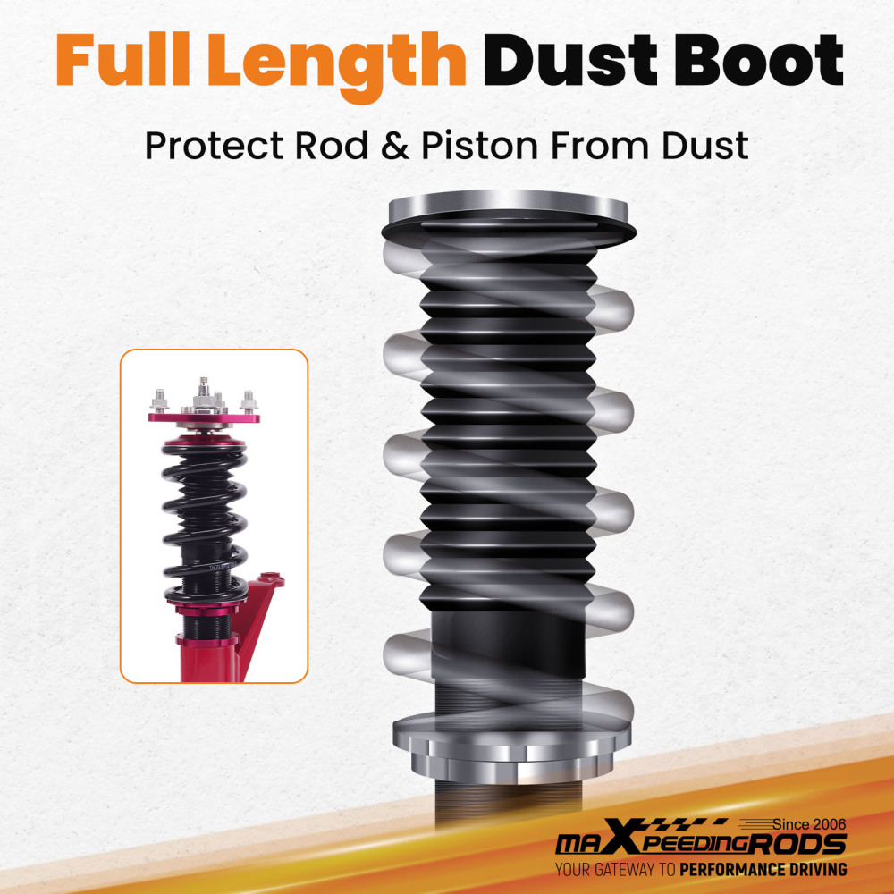 MaXpeedingrods 24 Way Adjustable Damper Coilovers Struts Kit compatible for Acura RSX 02-06