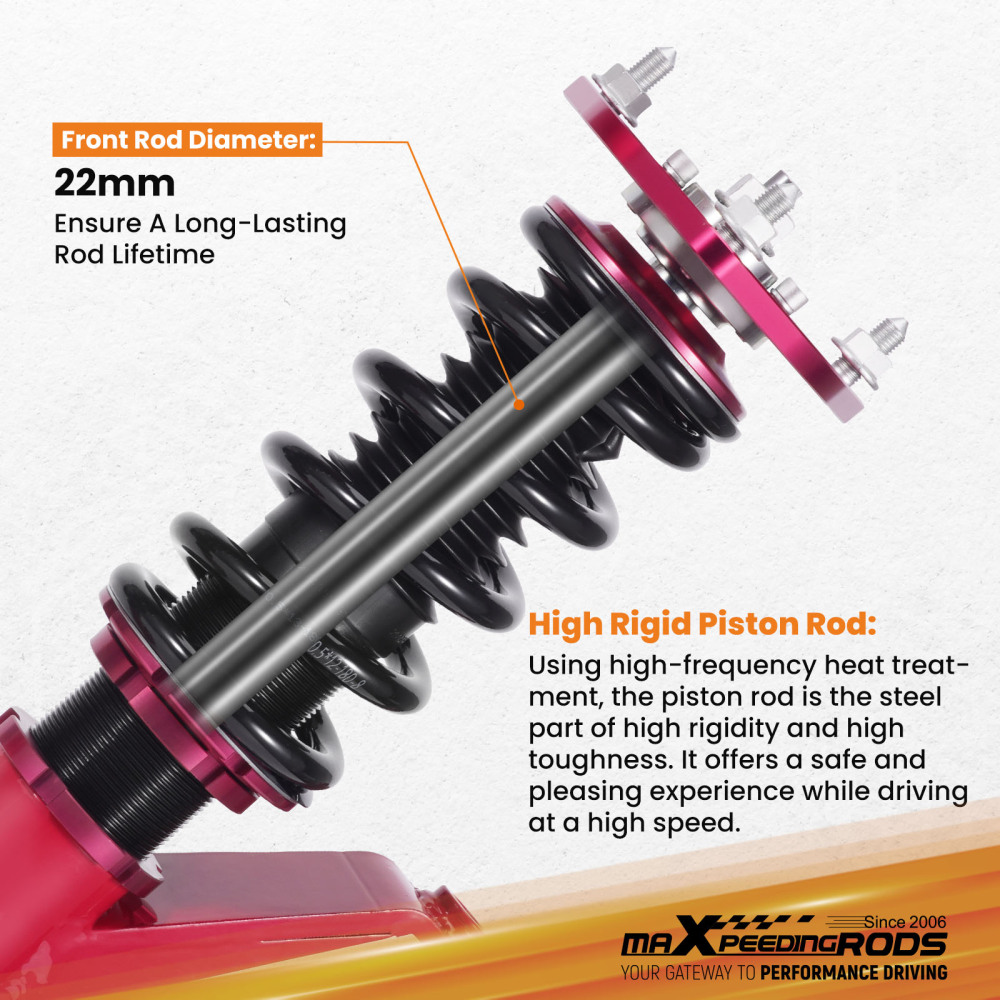 MaXpeedingrods Coilover Suspension compatible for Acura RSX 02-06 compatible for Honda Integra DC5 01-06
