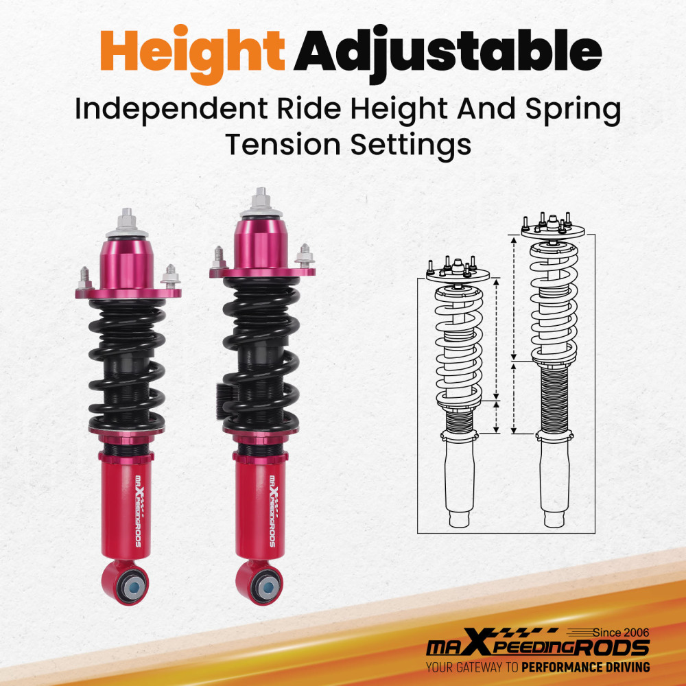 MaXpeedingrods Coilover Suspension compatible for Acura RSX 02-06 compatible for Honda Integra DC5 01-06