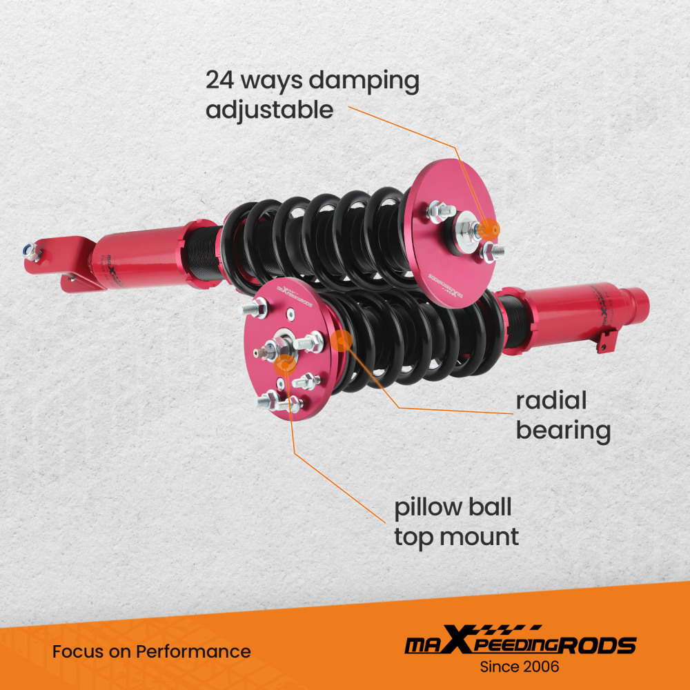 Maxpeedingrods Coilover Lowering Kit Adjustable Damper For ACURA TL 09-14