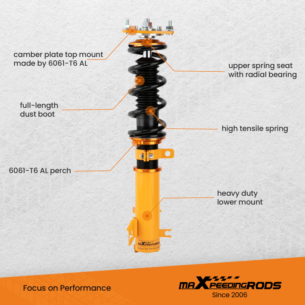 Coilovers Suspension Damper Kits compatible for Nissan maxima coilovers 04-08 Shocks