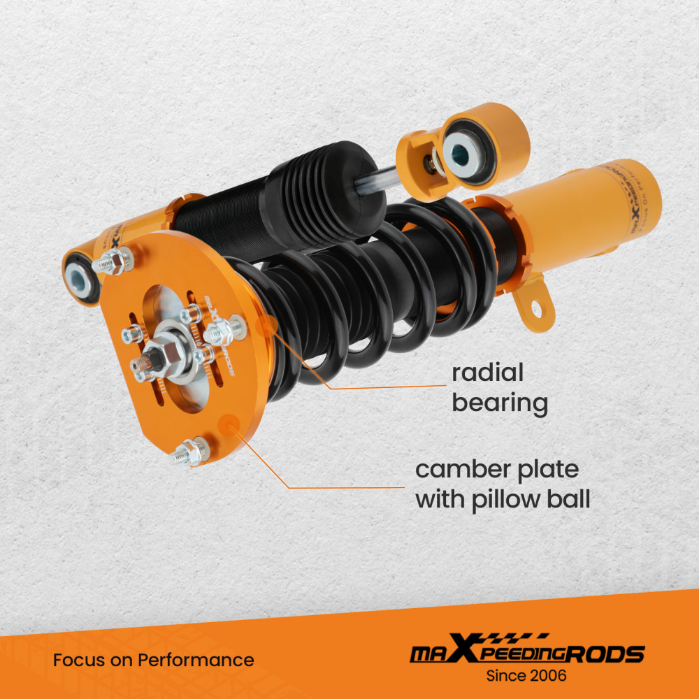 24 Way Damper Coilover Suspension Shock Kit compatible for Chevrolet Cobalt 2005-2010 lowering kit