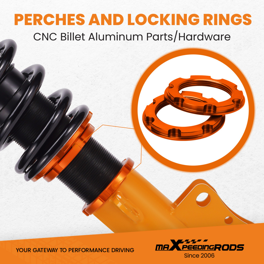 24 Way Damper Adjustable Coilovers Lowering Kit compatible for Chevrolet Cobalt 2005-2010