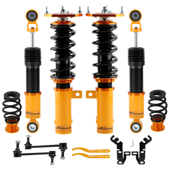 Coilover Suspension Kit compatible for Chevrolet Cobalt 2005-10 Adj Height w/z Camber Plate lowering kit