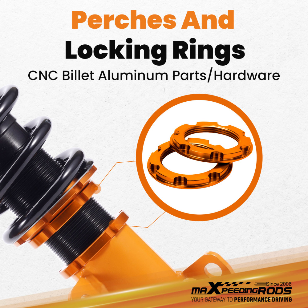 Maxpeedingrods Coilover Suspension Kits compatible for Chevrolet Cobalt 05-10 Adj. Height