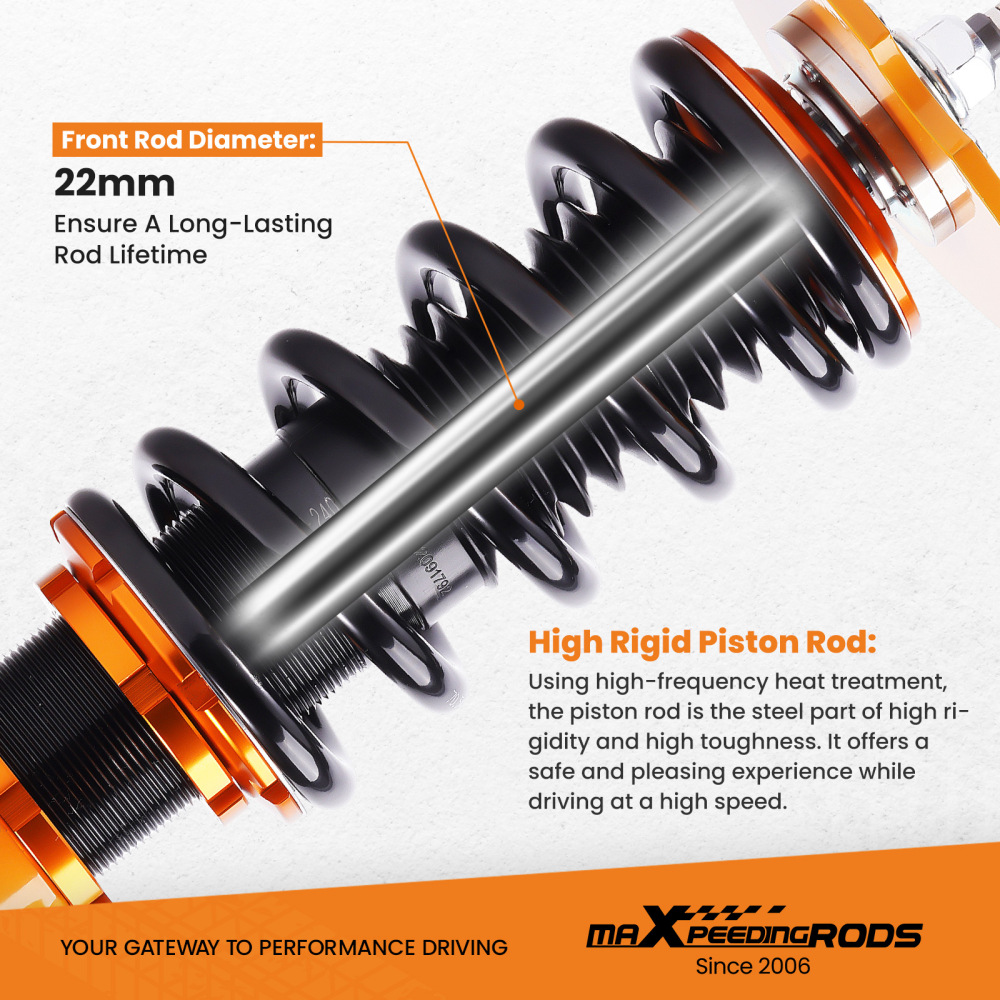 Compatible for Nissan Altima Sedan ( L32) 2007 - 2012 Coilovers Kits Compatible for Nissan Altima Coupe ( D32 ) 2008 - 2013 Shock Adj. Damper lowering kit