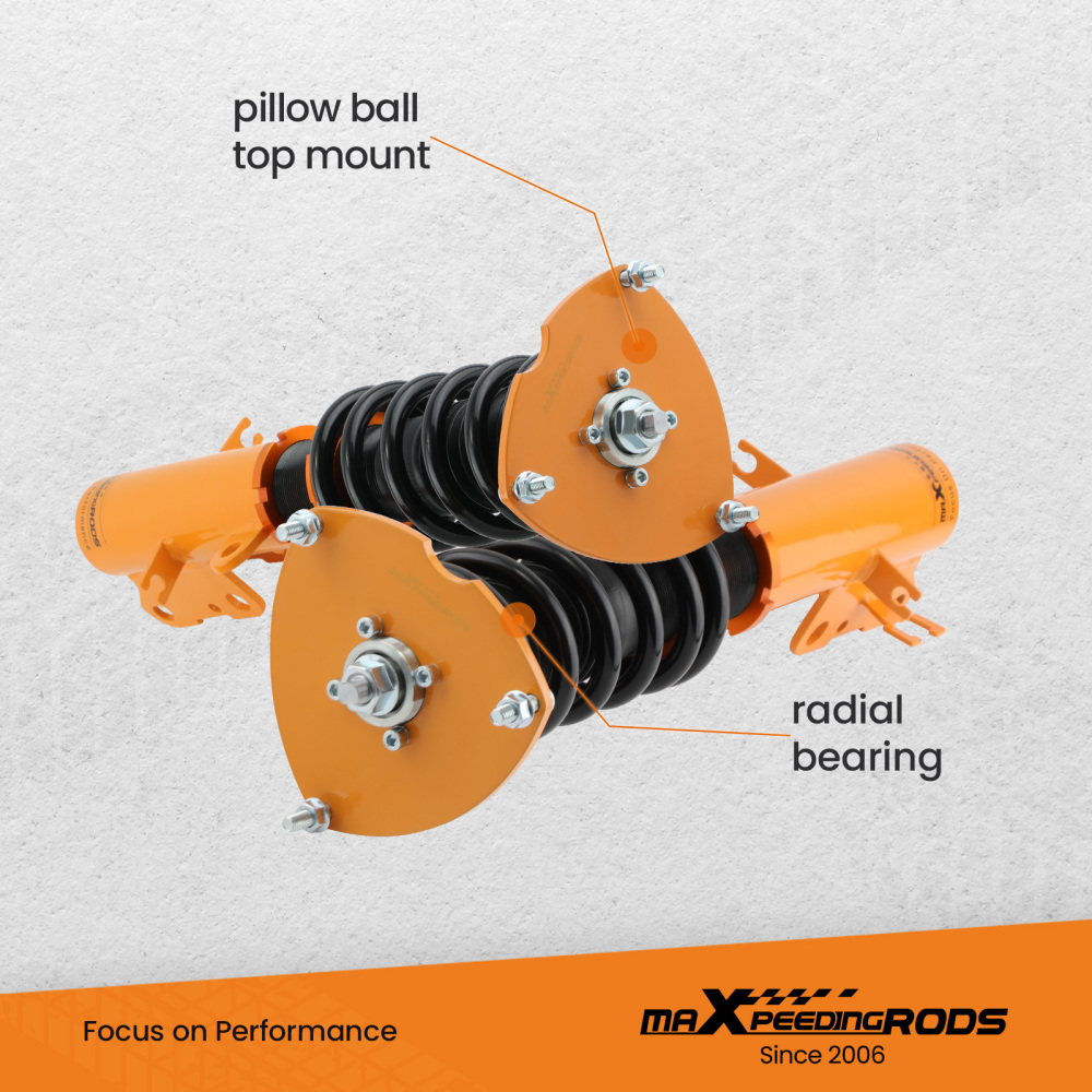 Compatible for Nissan Altima 07-13 for Maxima 09-14 Adj. Height Suspension struts Coilovers  Lowering Kit