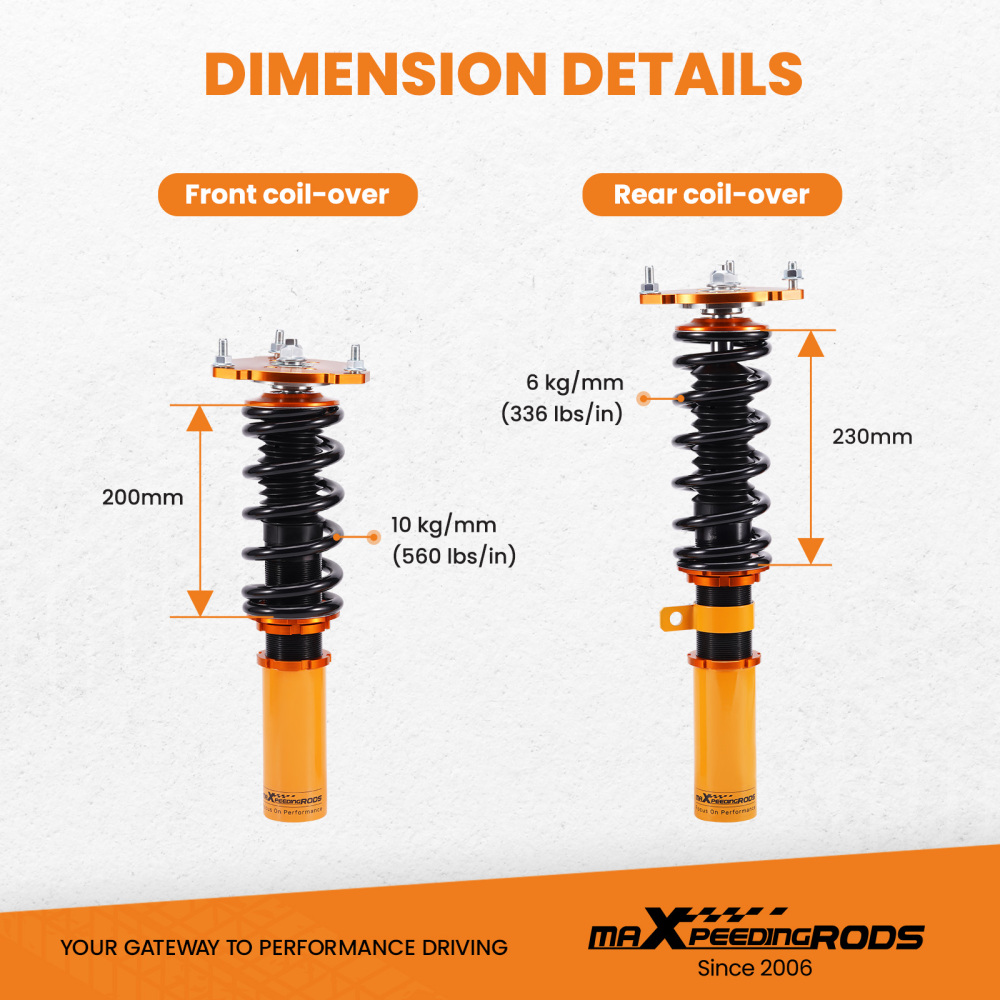 MaXpeedingrods ShocksStruts Coilovers compatible for Buick Century compatible for Regal Allure Impala lowering kit