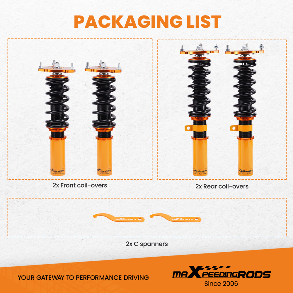 MaXpeedingrods ShocksStruts Coilovers compatible for Buick Century compatible for Regal Allure Impala lowering kit