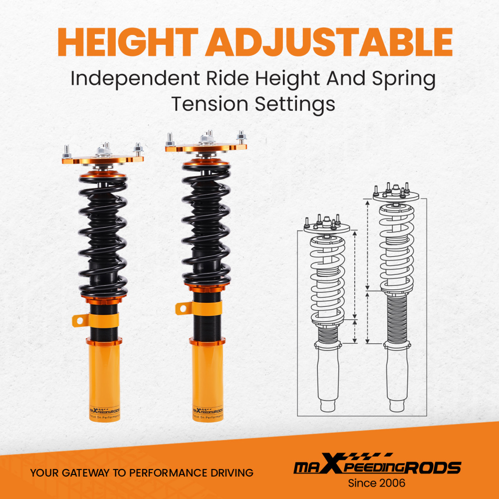 MaXpeedingrods ShocksStruts Coilovers compatible for Buick Century compatible for Regal Allure Impala lowering kit