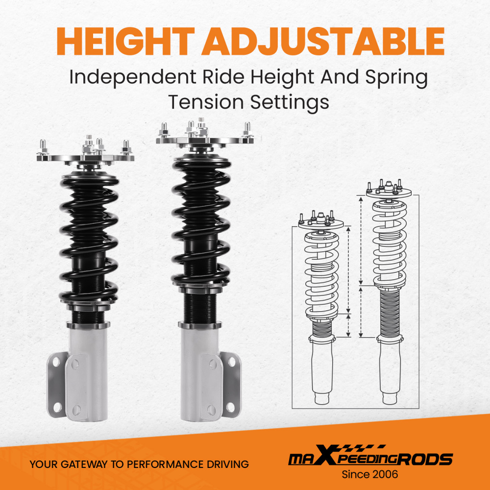 24 Way Damper Coilover Lowering Kit compatible for Buick Regal 97-04 compatible for Chevy Impala 2000-2011