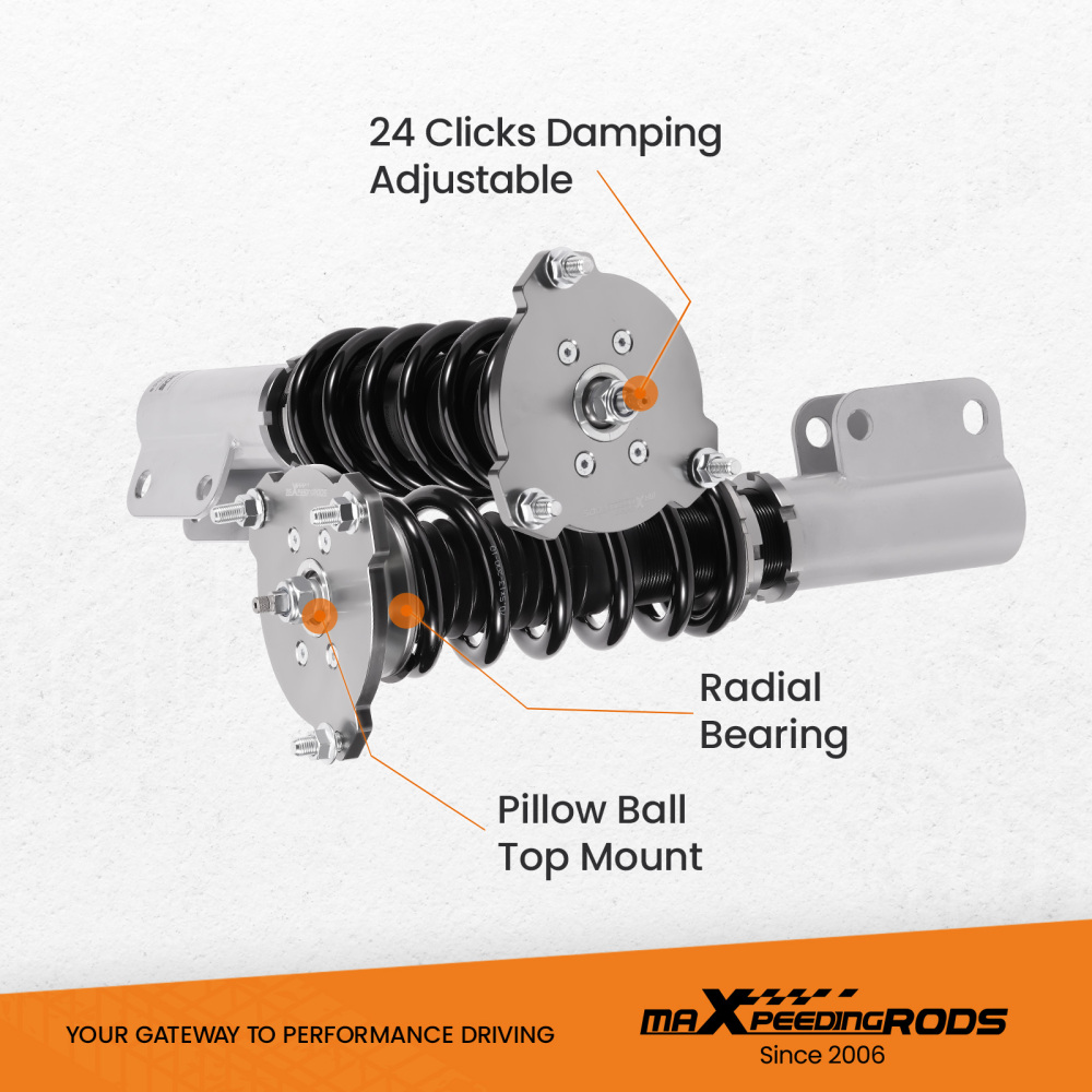 24 Way Damper Coilover Lowering Kit compatible for Buick Regal 97-04 compatible for Chevy Impala 2000-2011