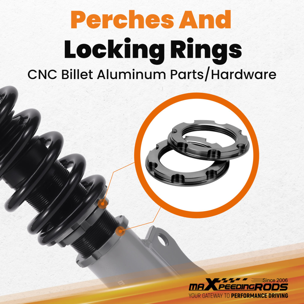 Compatible for Buick 97 - 09 Adjustable Height Shock Absorber Grey Tuning Coilover Kits lowering kit