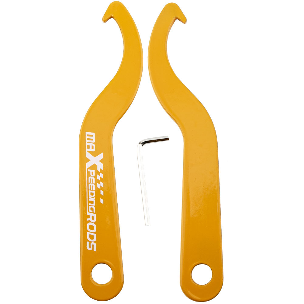 2x Racing Coilover Shock Adjustment Tool Steel Spanner Wrenches Coil Over Wrench