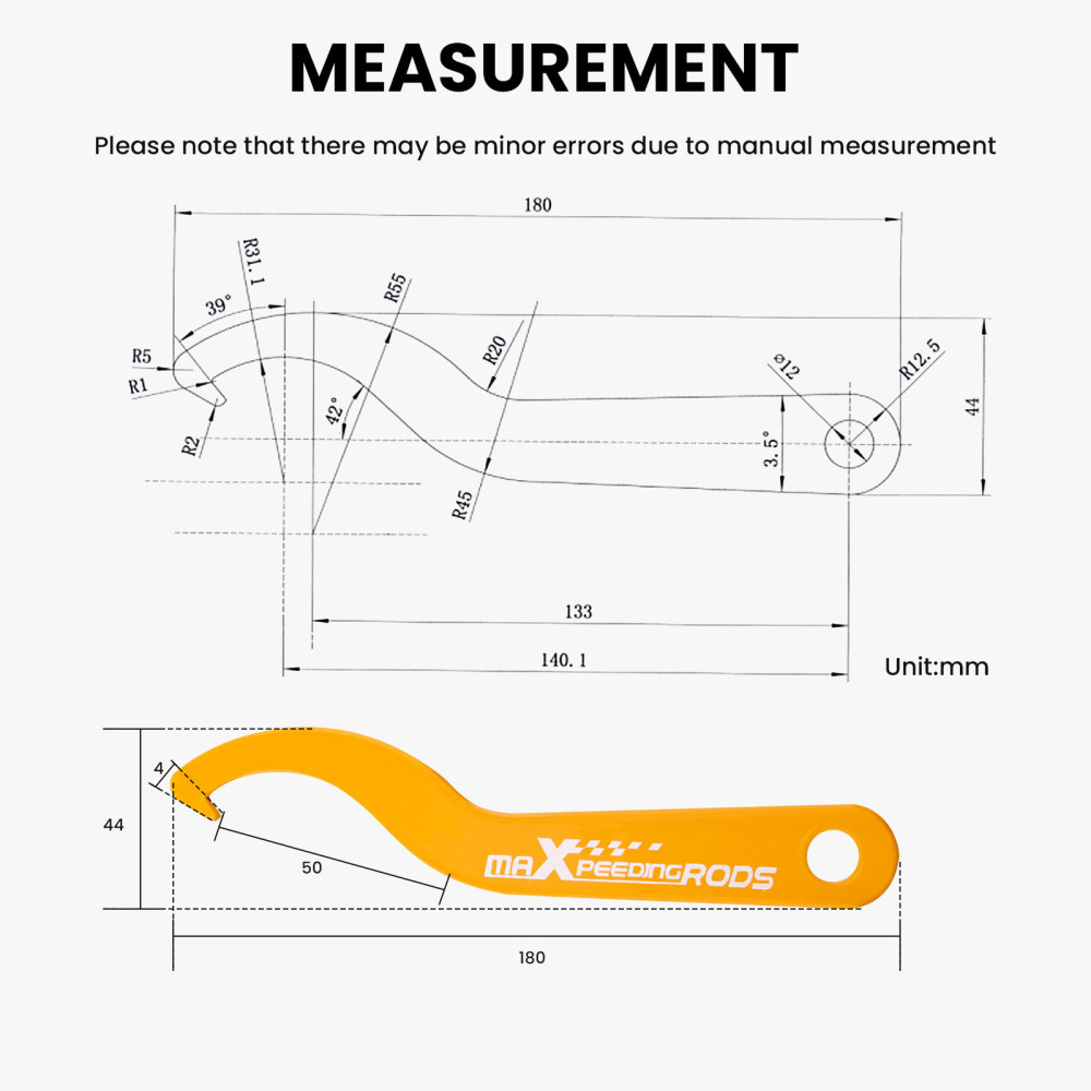 Coilover C Spanners Racing Coilovers compatible for Toyota BMW Nissan Honda Holden Tool