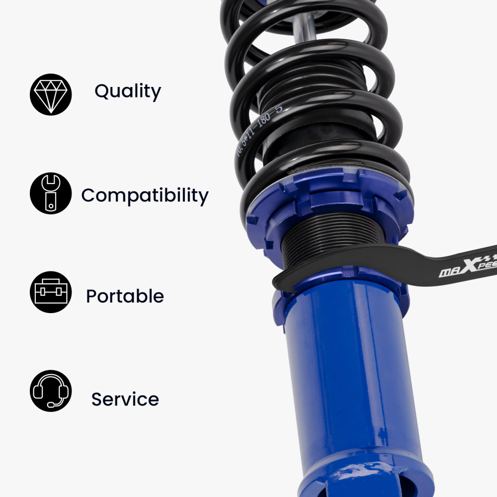 Strumento di regolazione coilovers Chiavi di regolazione del manicotto della molla dellammortizzatore elicoidale Nero