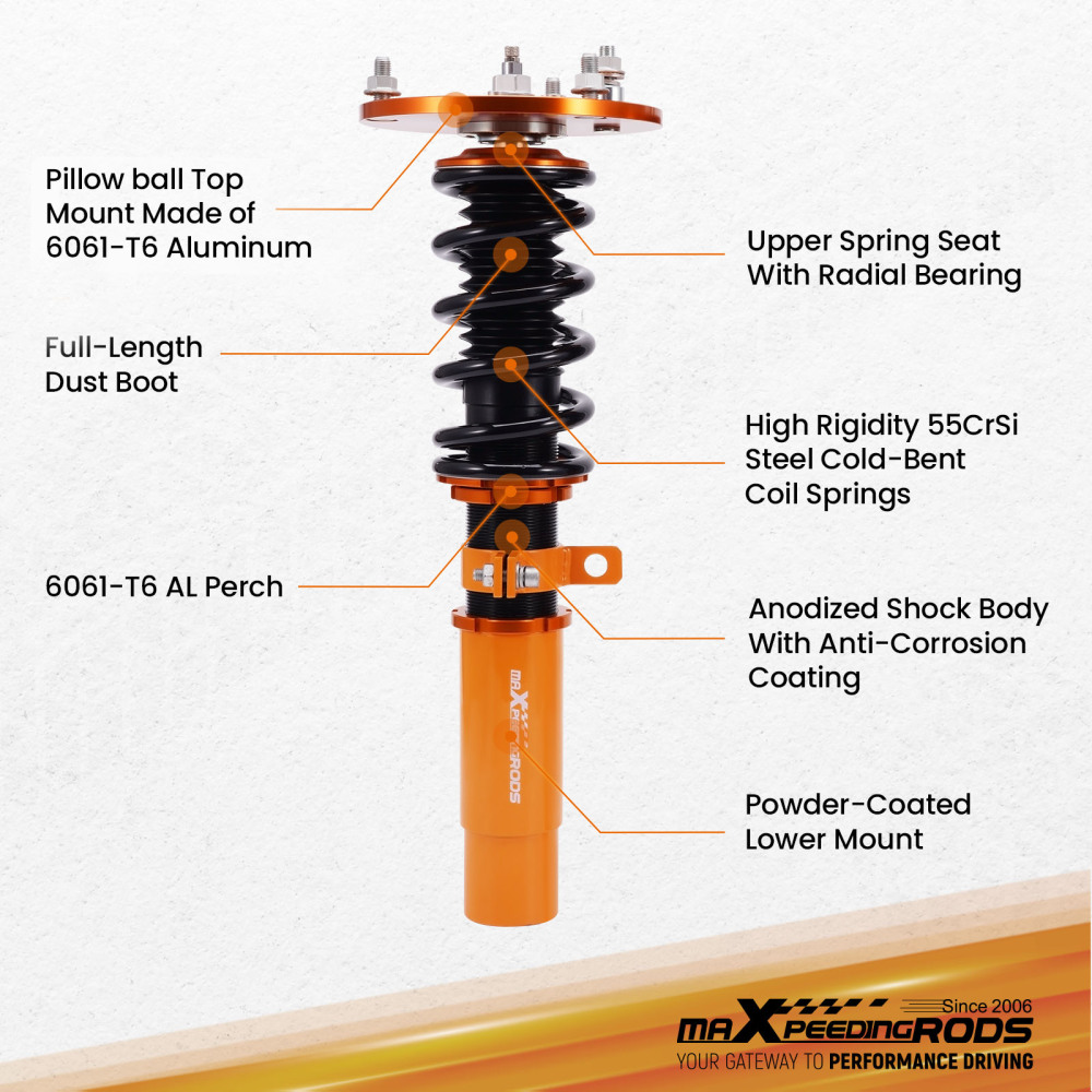 Coilover Suspension Struts compatible for BMW 1 Series F20/F21 2011-2019 Shock Absorber