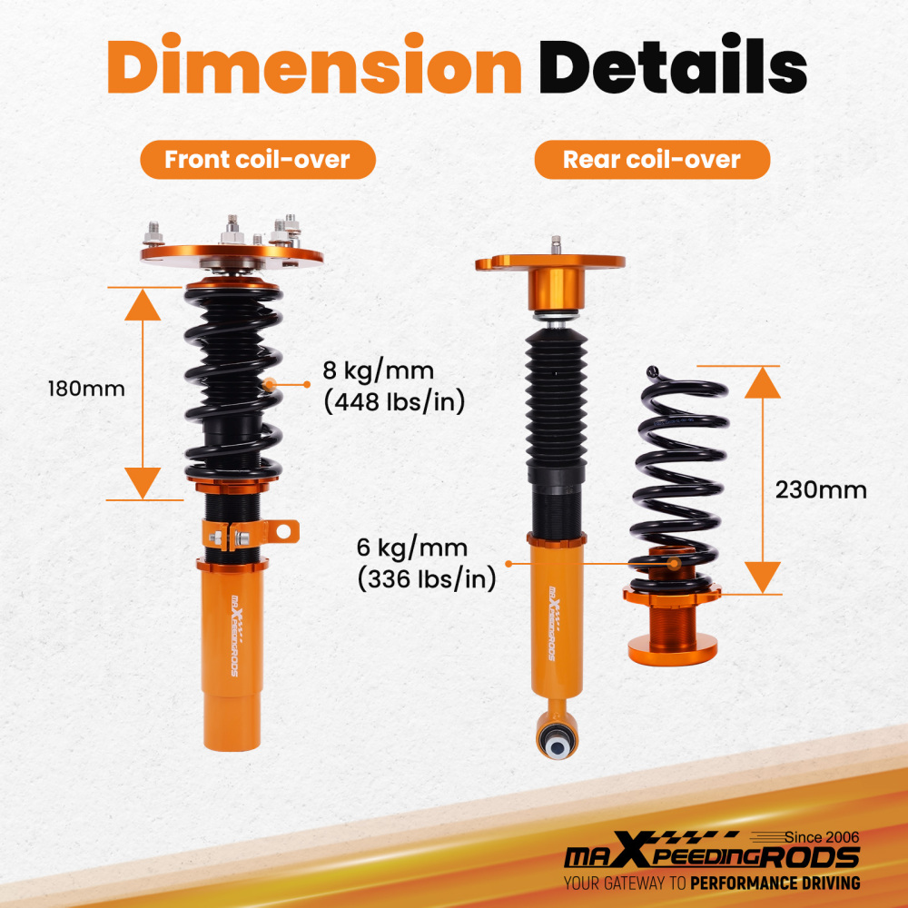 Coilover Suspension Struts compatible for BMW 1 Series F20/F21 2011-2019 Shock Absorber