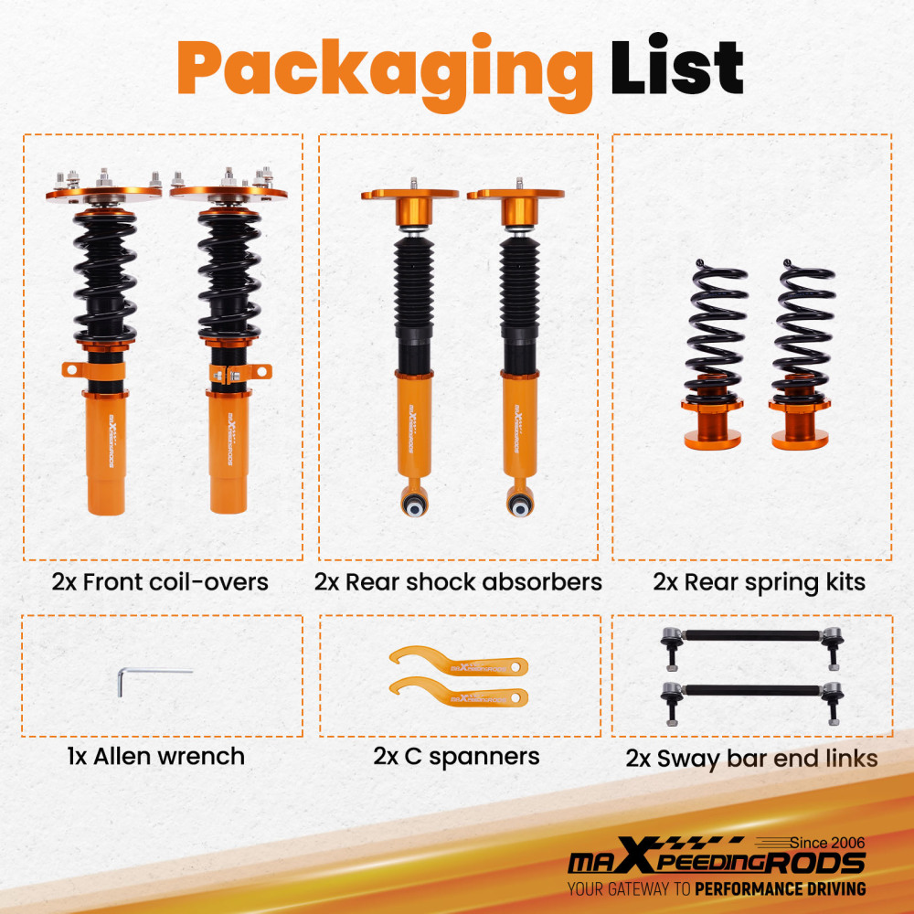 Coilover Suspension Struts compatible for BMW 1 Series F20/F21 2011-2019 Shock Absorber