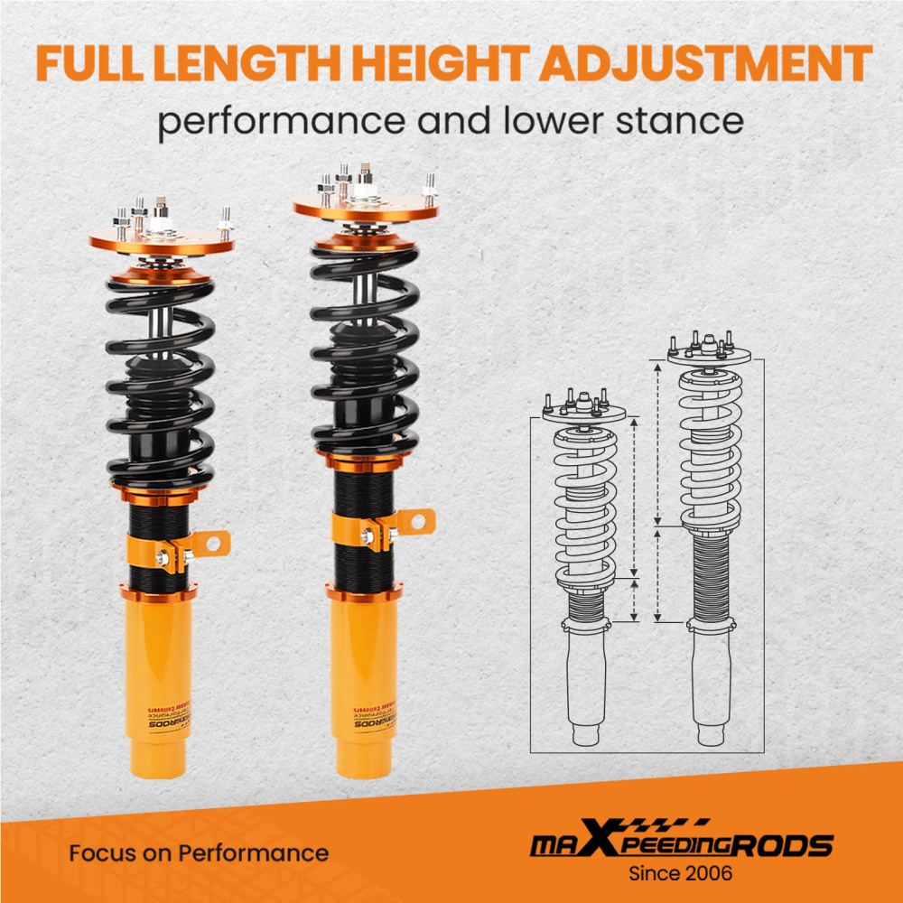Full Coilover Kits compatible for BMW Z4 (E85) 2002-2008 24 Ways Adjustable Shock Absorbers