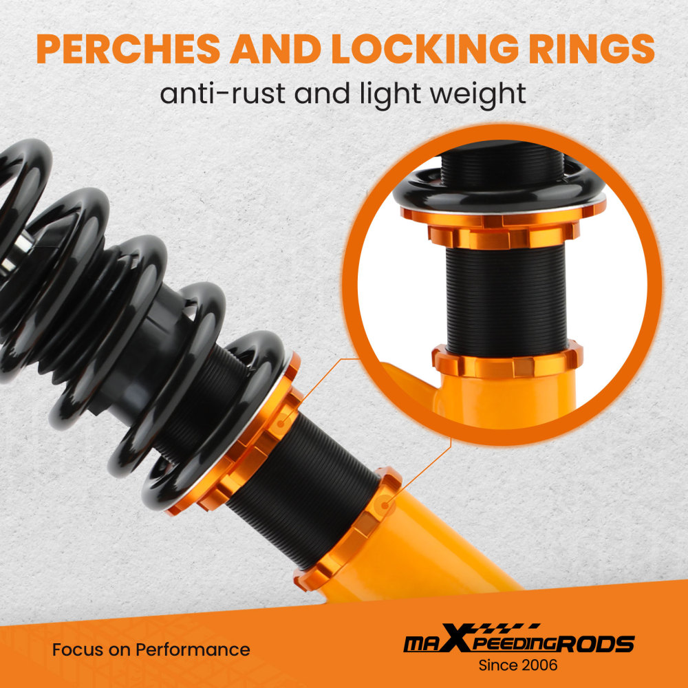 Réglable Amortisseurs compatible pour Jeep Compass MK49 2.0 CRD 2.4 2008-2017